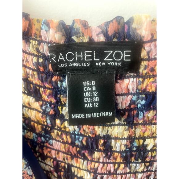 Rachel Zoe Flowy Tiered Maxi Dress Sz 8 - Picture 6 of 8